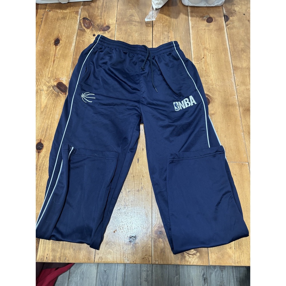 NBA Elevation Men's Activewear Track Pants Navy Blue White Stripes Size S Small